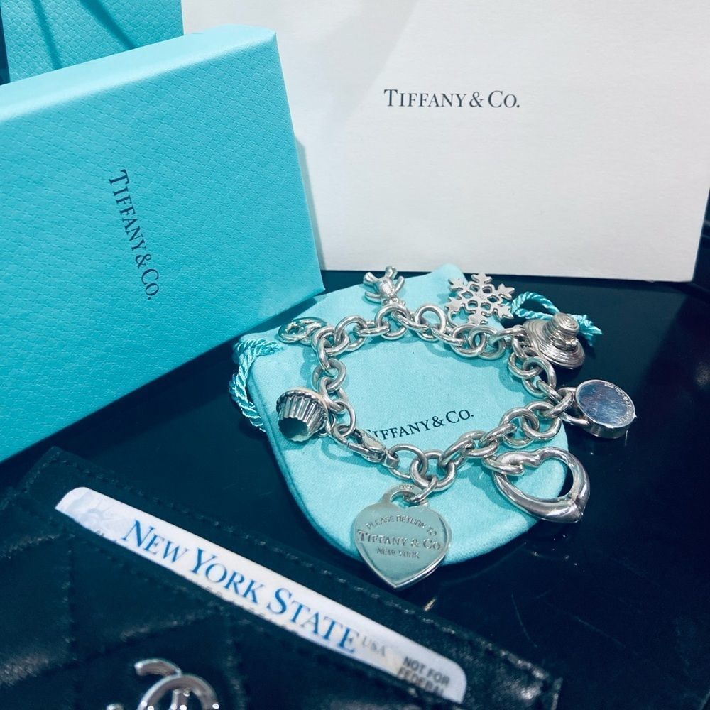 NOT FOR SALE Authentic TIFFANY & CO Multi Charm Bracelet